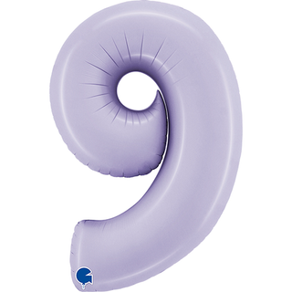 Giant Foil Number Balloon Lilac