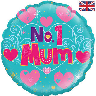 No.1 Mum 18" Foil Balloon