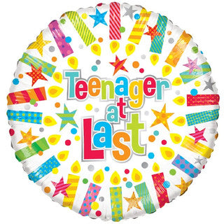 Age 13 Coloured 18" Foil Balloon