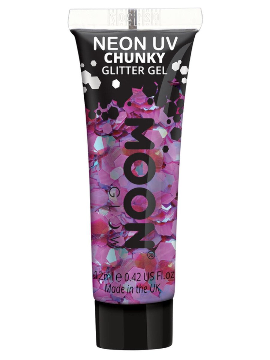 Moon Creations Face and Body Glitter Chunky Neon UV Gel