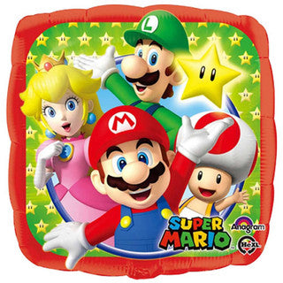 Super Mario and Gang 18" Foil Balloon