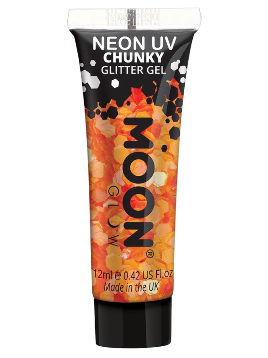 Moon Creations Face and Body Glitter Chunky Neon UV Gel
