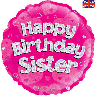 Happy Birthday Sister 18" Foil Balloon