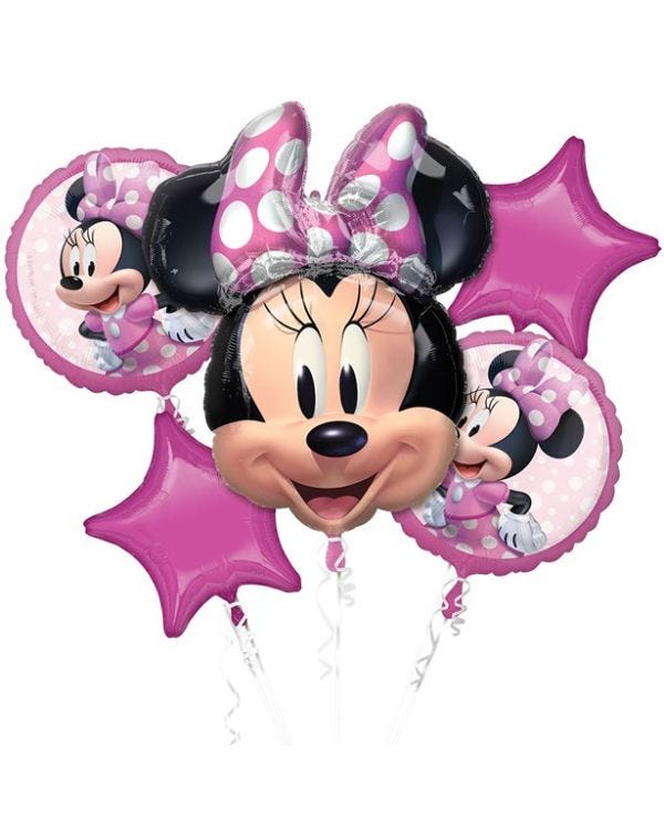 Minnie Mouse Foil Balloon Bouquet