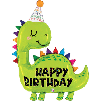 Birthday Dinosaur Supershape Foil Balloon