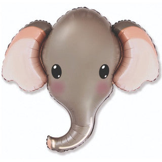 Elephant Head Supershape Foil Balloon
