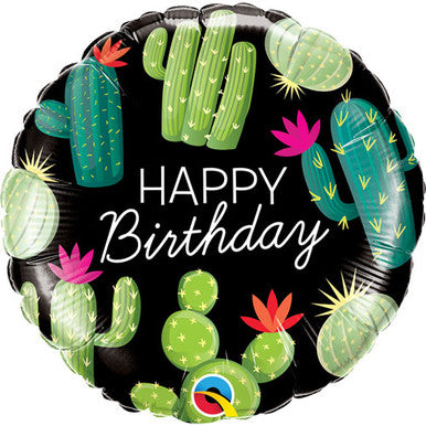 Happy Birthday Cactus 18" Balloon