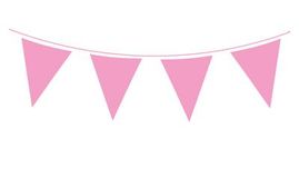 Plain Light Pink Waterproof Bunting