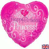Happy Birthday Princess 18" Foil Balloon