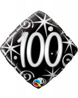 Age 100 Sparkling/ Diamond 18" Foil Balloon