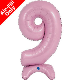 Airfilled Stand-up 25'' Foil Number Balloon Pink