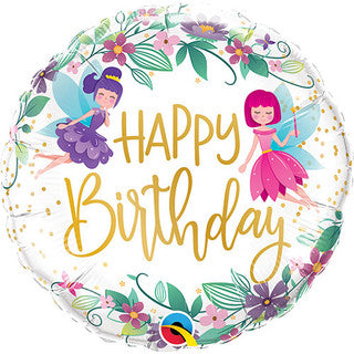 Fairy Birthday 18" Foil Balloon