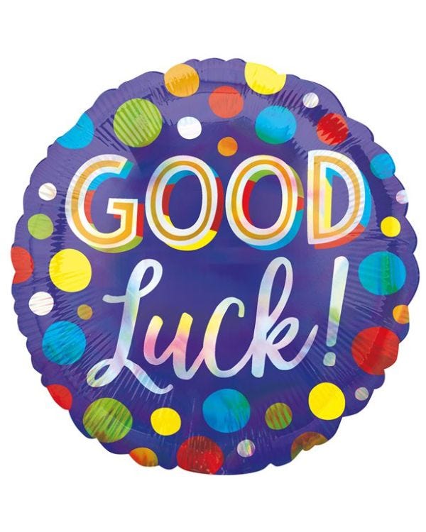 Good Luck 18" Foil Balloon