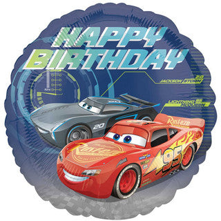 Cars Happy Birthday 18" Foil Balloon