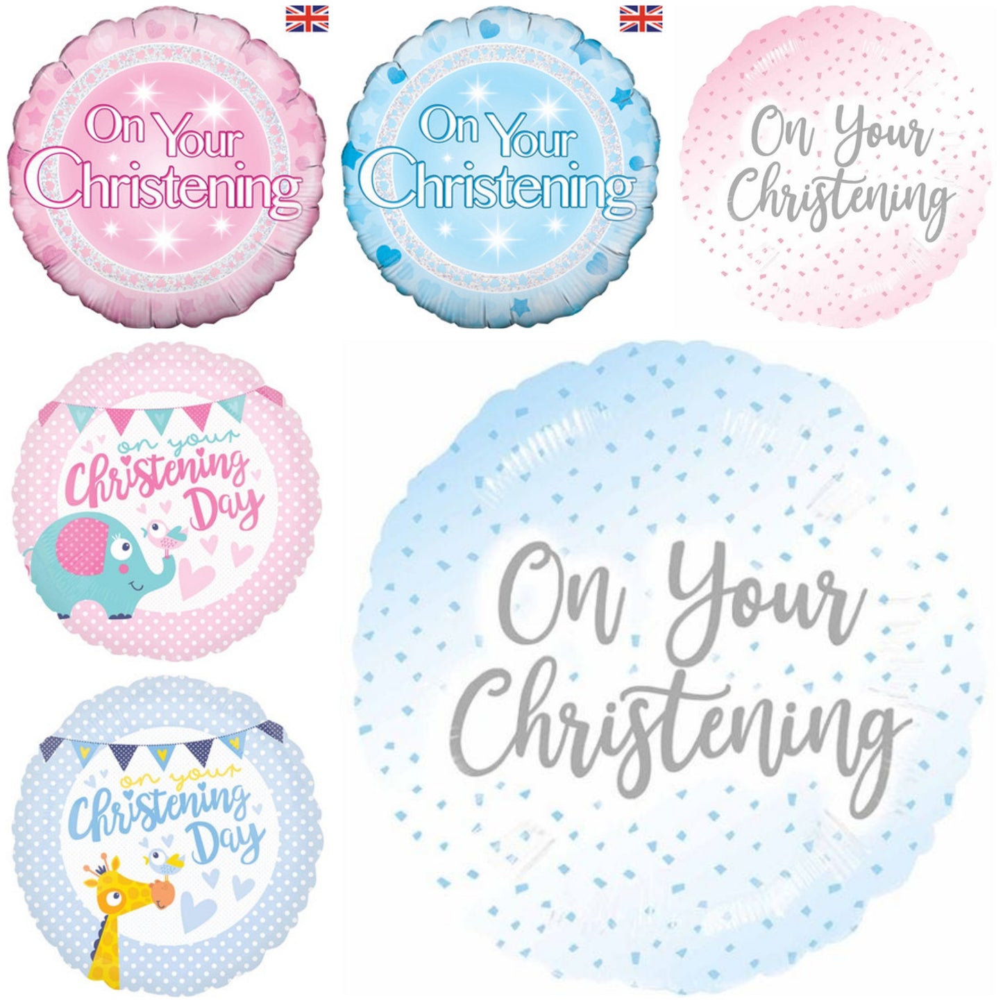 Christening 18" Foil Balloon