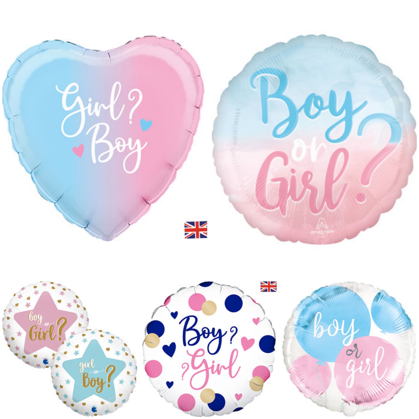 Gender Reveal 18" Foil Balloon