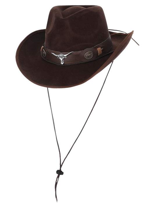 Authentic Mock Leather Western Cowboy Hat