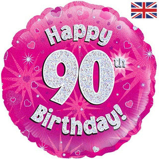 Age 90 Sparkle/ Dotted Glitz 18" Foil Balloon
