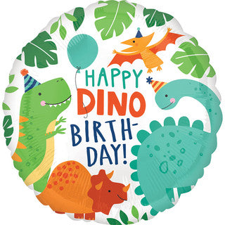 Dinosaur Dino Birthday 18" Foil Balloon