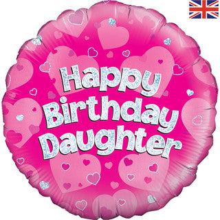 Happy Birthday Daughter 18" Foil Balloon