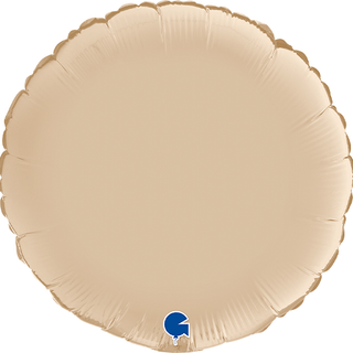 Plain Round Beige/ Brown/ Black 18" Balloon