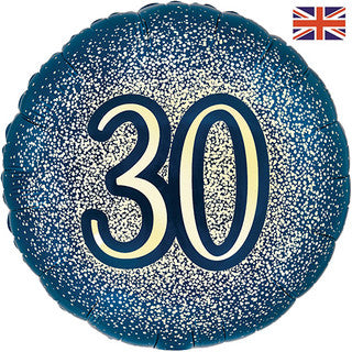 Age 30 Glitter/ Purple 18" Foil Balloon