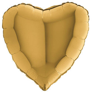 Plain Heart Yellow/ Gold/ Rose 18" Balloon