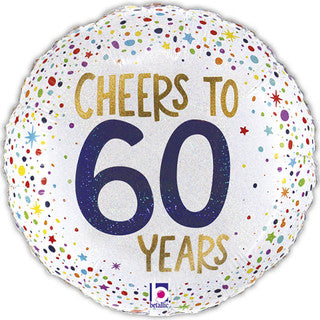 Age 60 Coloured 18" Foil Balloon