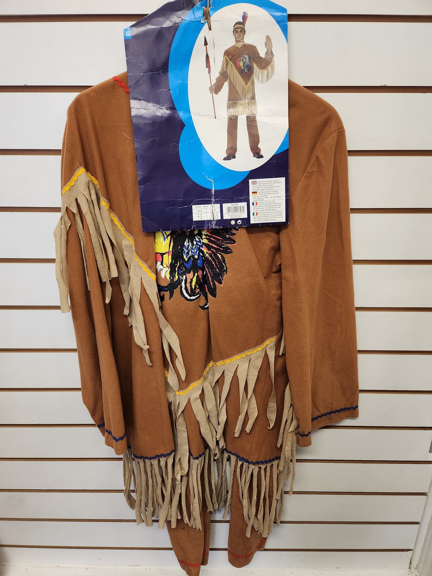 Native Indian Male Costume L