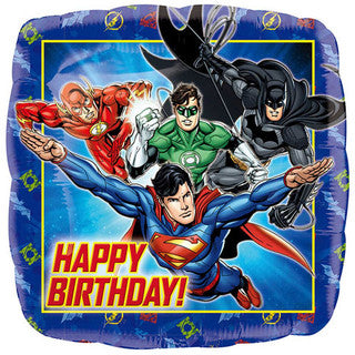 Justice League Birthday 18" Foil Balloon