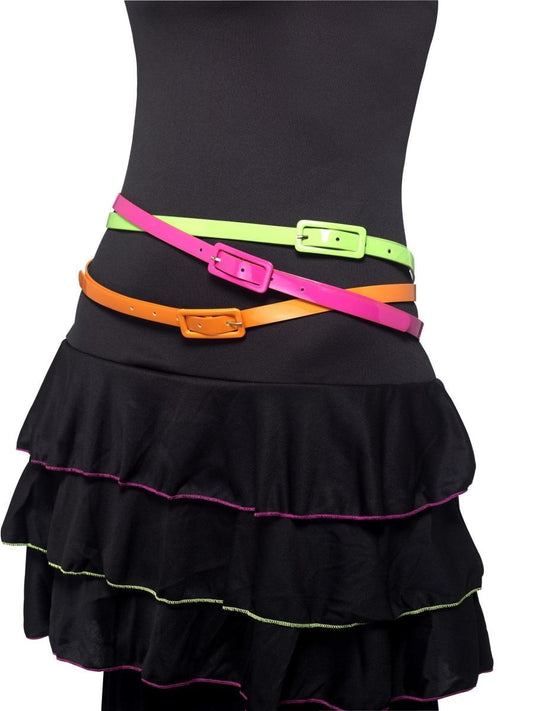 80's Neon Belts 3Pkt