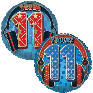 Age 11 Sparkle/ Character 18" Foil Balloon
