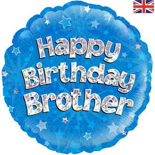 Happy Birthday Brother 18" Foil Balloon