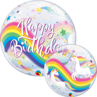 Unicorn Bubble Foil Balloon