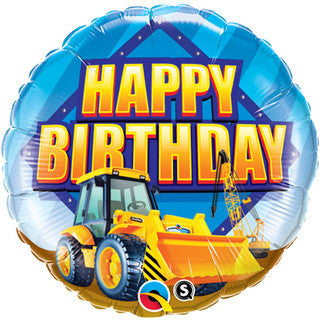 Digger Birthday 18" Balloon