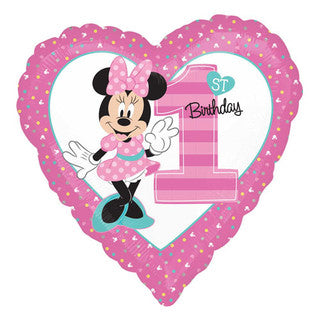 Age 1 Mickey/ Minnie JR Shape Foil Balloon