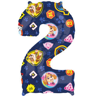 Giant Foil Paw Patrol Number Balloon - 2