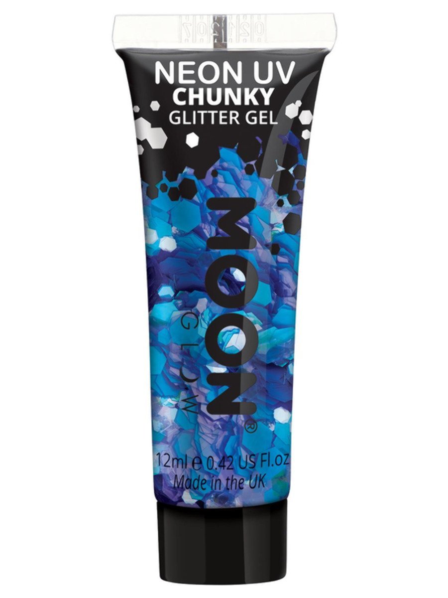 Moon Creations Face and Body Glitter Chunky Neon UV Gel