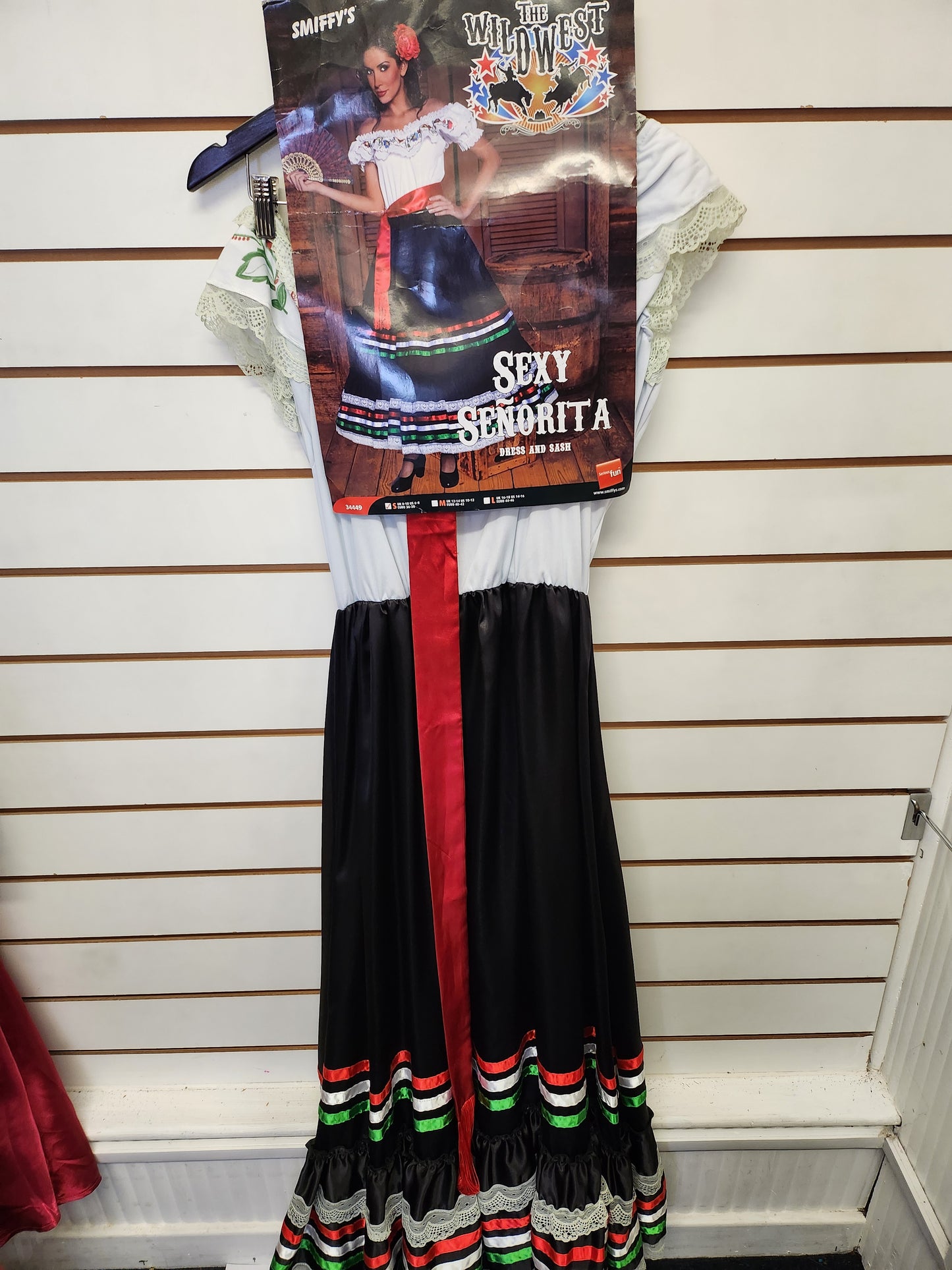 Mexican Senorita Lady Costume 8-10
