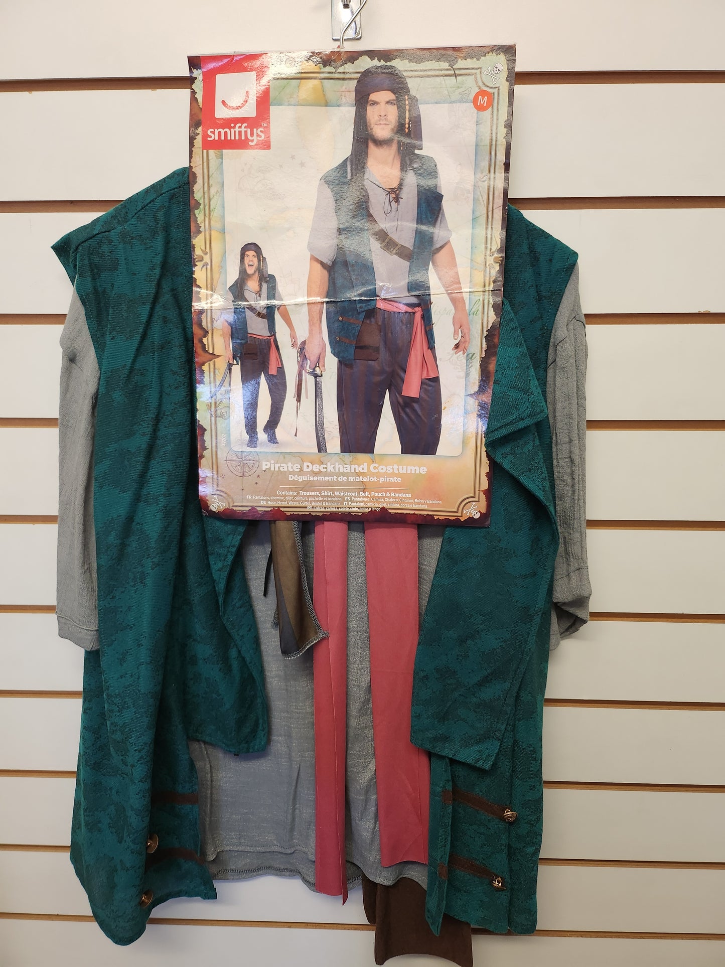 Pirate Man Green Costume M