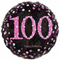 Age 100 Sparkling/ Diamond 18" Foil Balloon