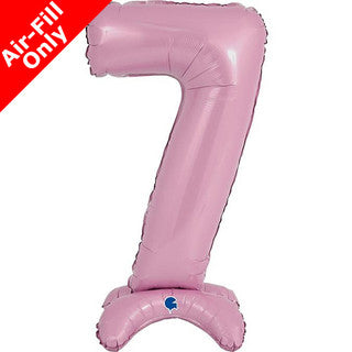 Airfilled Stand-up 25'' Foil Number Balloon Pink