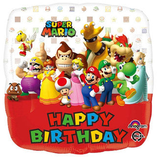 Super Mario Birthday 18" Foil Balloon