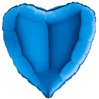 Plain Heart Blue 18" Balloon