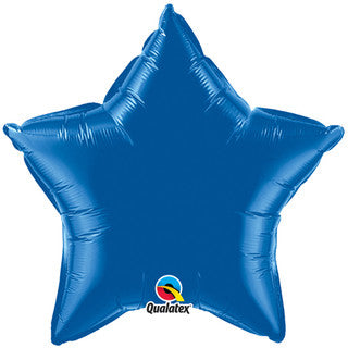 Plain Dark Blue Star 20" Balloon