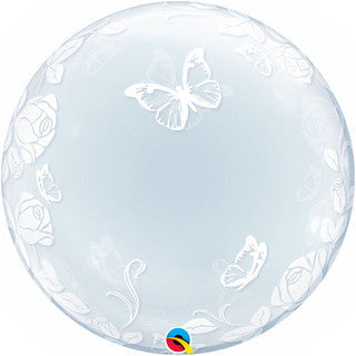 Butterflies Deco Bubble Foil Balloon
