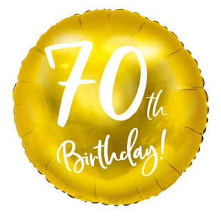 Age 70 Rose and Gold 18" Foil Balloon