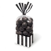 Striped Favour/ Candy Party Bags 10pkt