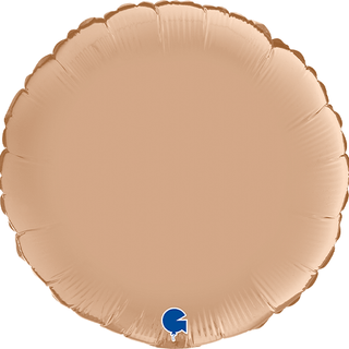 Plain Round Beige/ Brown/ Black 18" Balloon