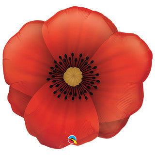 Poppy Supershape Foil Balloon
